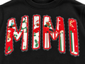 Personalized Quilted Appliqué Lace Christmas Sweatshirt